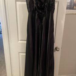 Black Corset Dress With Slit Size 8
