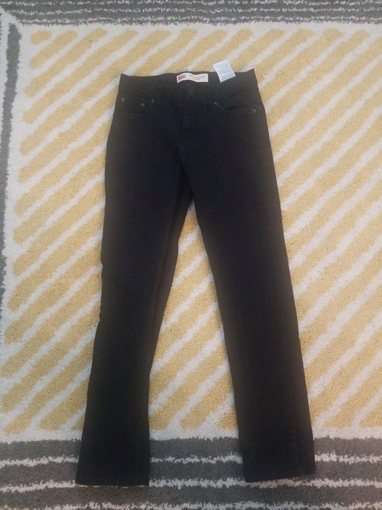 Boys Black Levis 502 Size 12 Kids