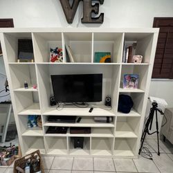 White IKEA Shelving Unit