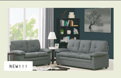 BRAND NEW!!! GRAY SOFA/LOVESEAT