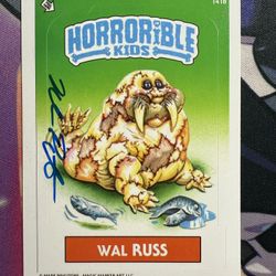 2021 Horrible Kids Series 6 Wal Russ 141b Horror Parody (Mark Pingitore Auto)