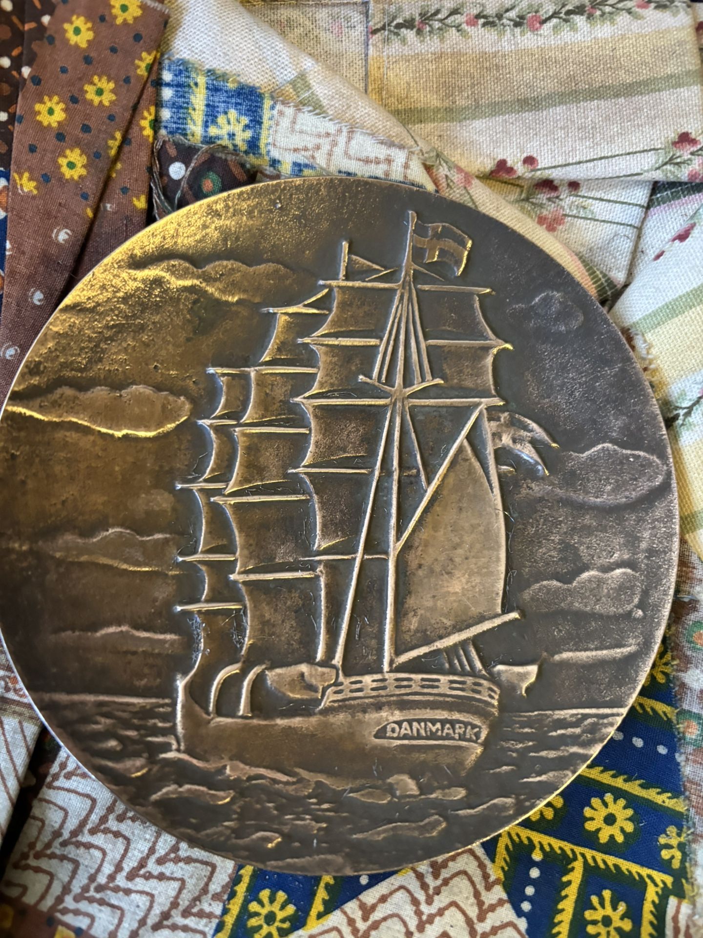 Bronze Danish Sailing Ship