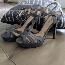 Nina New York Glitter Platform Stilettos
