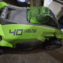 Cordless Greenworks Lawn Mower