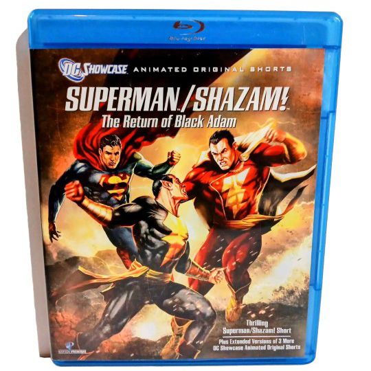 Superman/Shazam The Return Of Black Adam Blu-ray Disc 2010 Like New