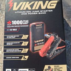 Tool Viking 1000 Peak Amp Jump Starter And Power Bank/ Van Nuys 91401 Pick Up Only!