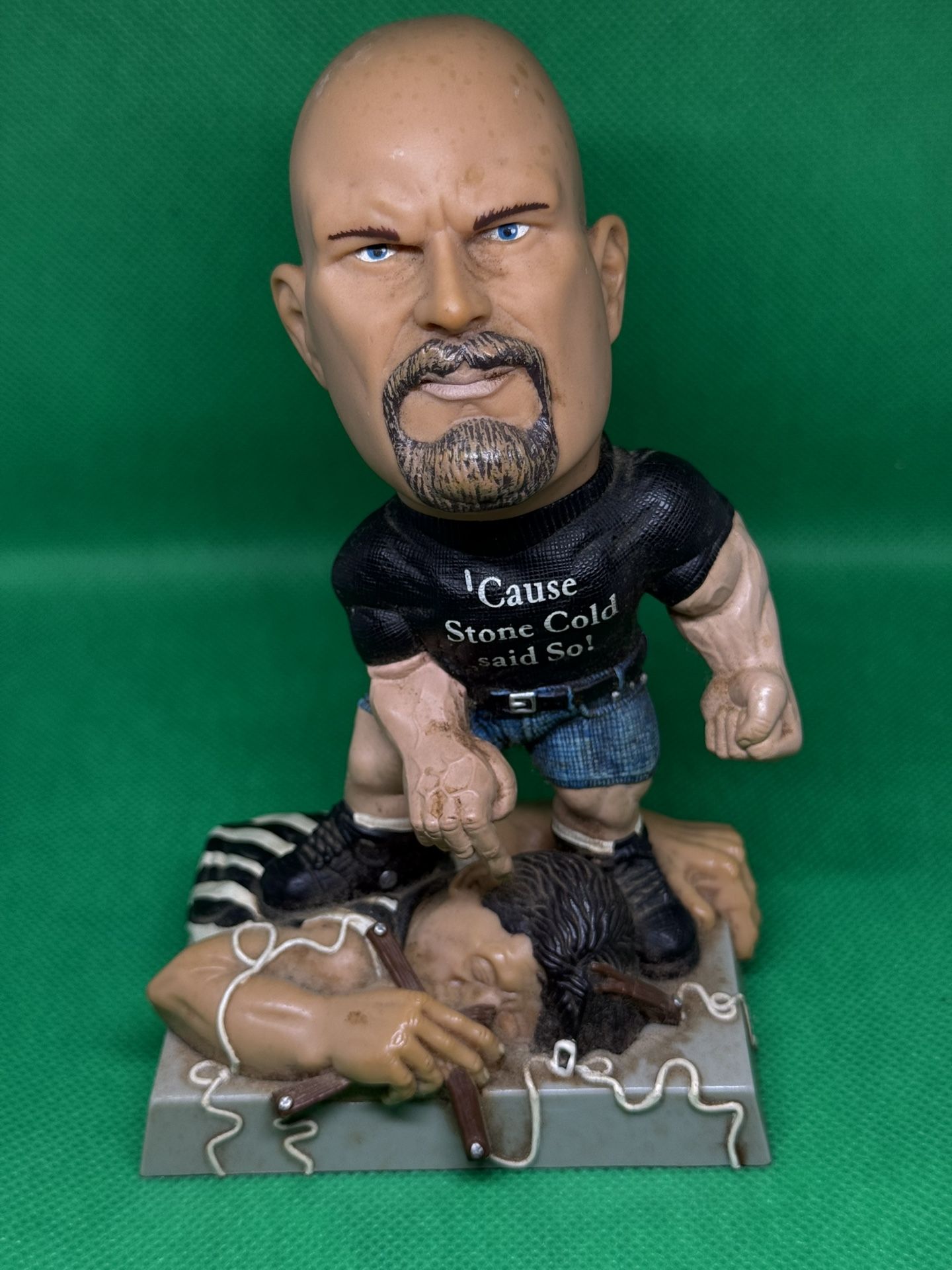 Stone cold Steve austin wwe wrestling figurine figure plastic statue
