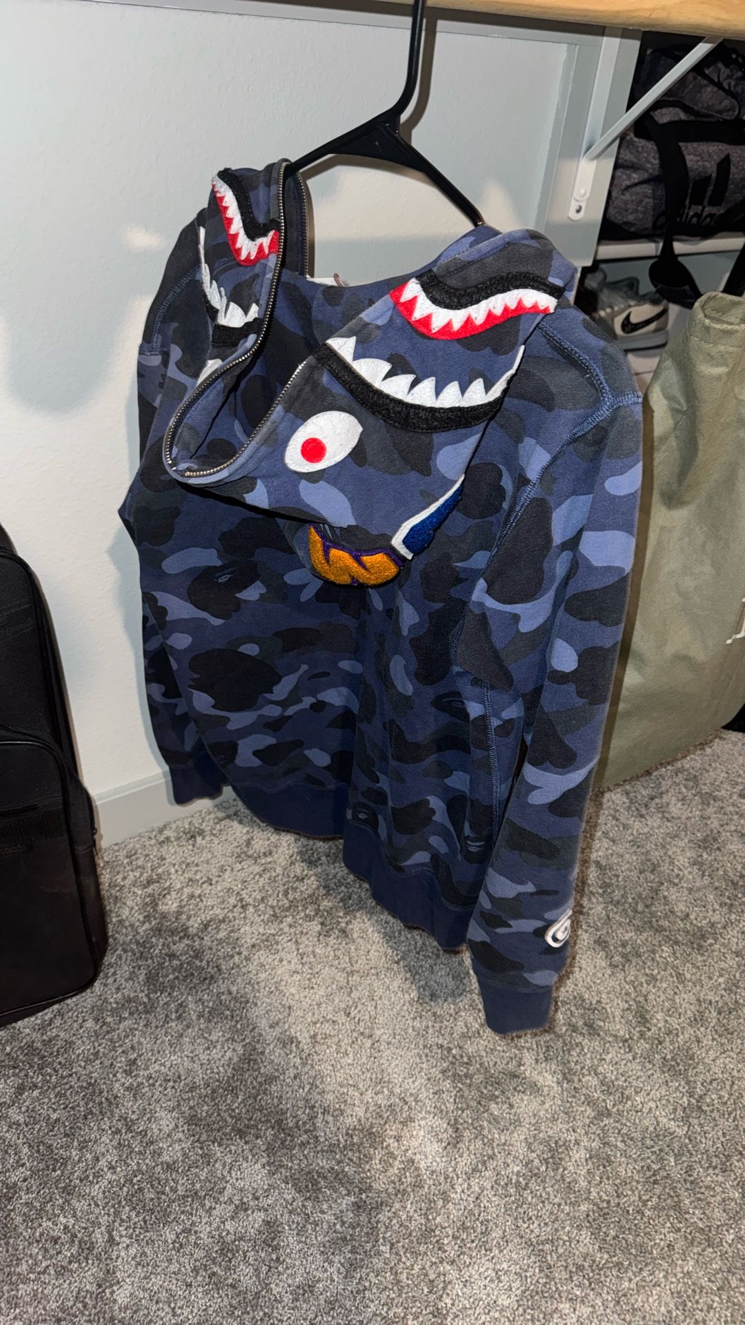 Bathing Ape Blue Hoodie 