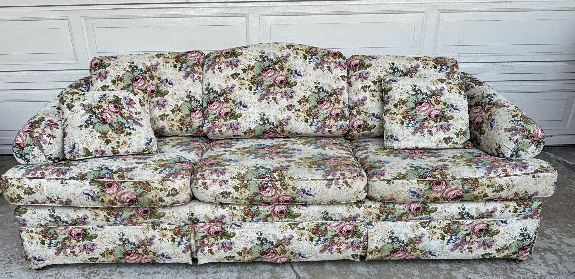 Ethan Allen Sofa (floral)