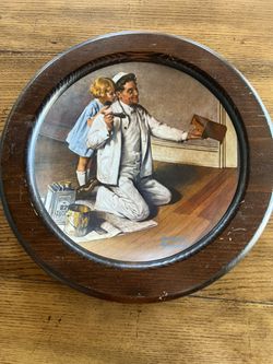 Norman Rockwell “The Painter” numbered edition  plate