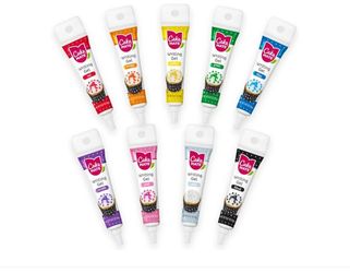 Cake Mate Edible Cake Writing Gels, Vibrant Colors, 9 Pack, 0.67 oz Each