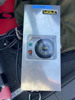 VOLT 100W Slim Line Low Voltage Transformer (15V) with Timer/Photocell Thin Design, Toroidal Core, 15V Tap, Timer & Photocell Included, Stainless Stee