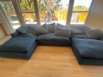Restoration Hardware RH Oversized Deep Sectional – Dark Blue