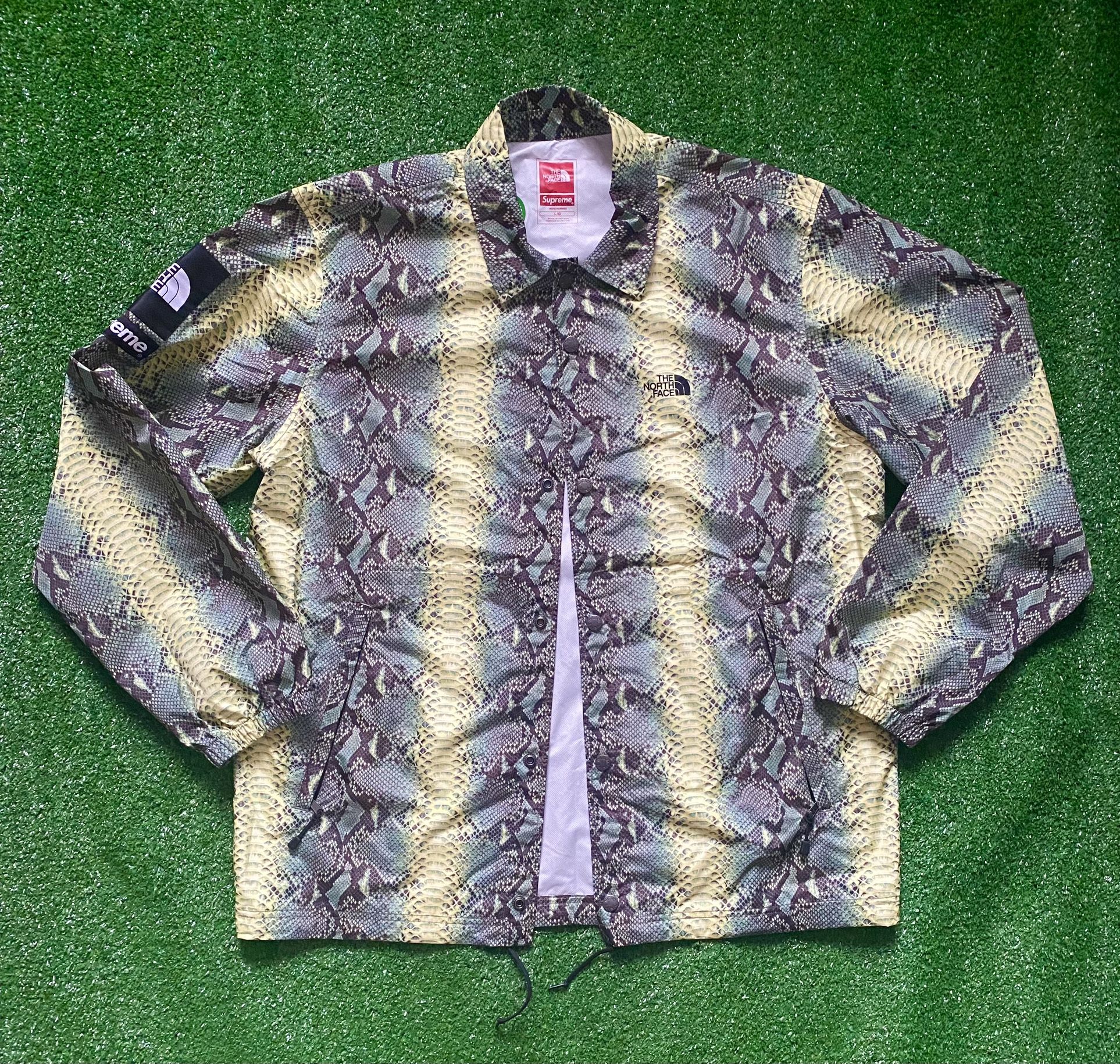 Supreme The North Face Snakeskin Taped Seam Coaches Jacket