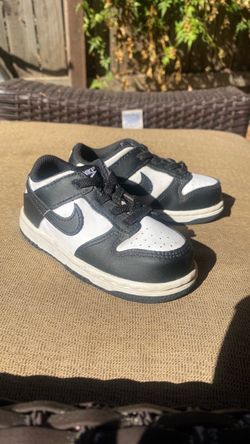 Nike Dunk Low Toddler Sneakers Black White