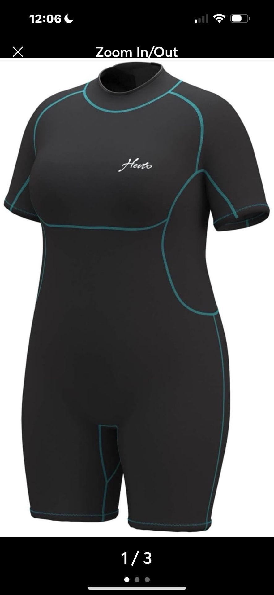 Hevto Plus Size Wetsuit for Women