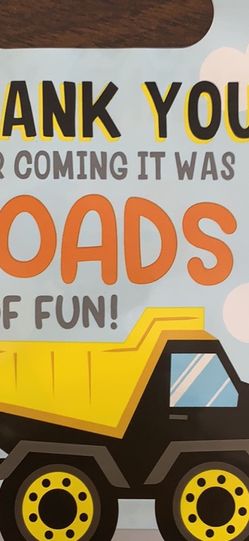 Construction Kids Party Birthday Decorations ! Goodie Bags, Signs, Table Toppers, Cones ! Super Cute
