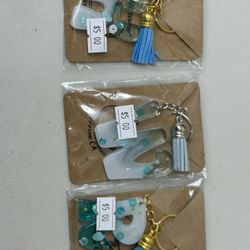 Epoxy Resin Letter Keychains