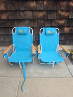 Margaritaville Beach Chairs with Backpack Straps