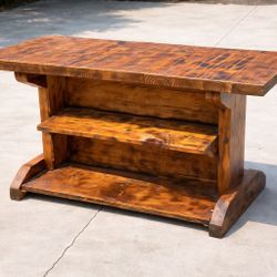 Small desk handmade solid wood antique 