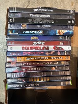 Lot of 15 Superhero & Action DVDs