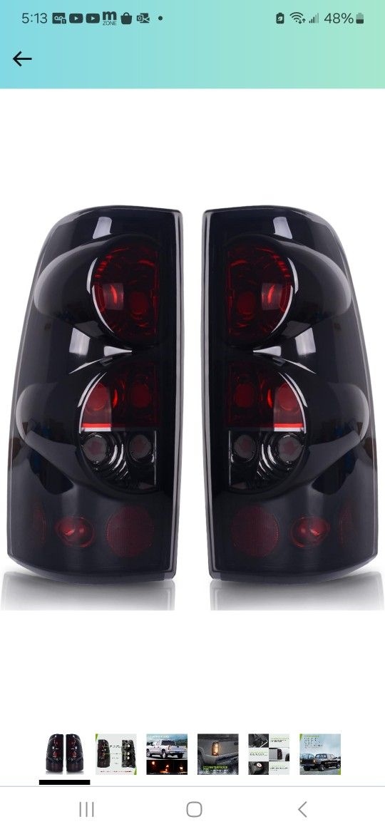 AUTOSAVER88 Tail Lights Assembly Compatible with 1 Chevy Silverado 1 3500/2007 Silverado with Classic Body Style/ 1 GMC Sierra