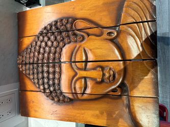 Buddah Art - Carved Wood