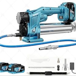 Electric Grease Gun Kit, 12,000 PSI Max Pressure, 5.3 oz/min Flow Rate