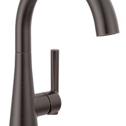 Modern Oil Rubbed Bronze Single Hole Bar Sink Faucet, Single Handle Prep Sink Faucet, Venetian Bronze 14882LF-RB