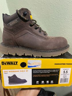 Dewalt Women's Flex Steel toe Boots-Crazy Horse Size 5.5 New