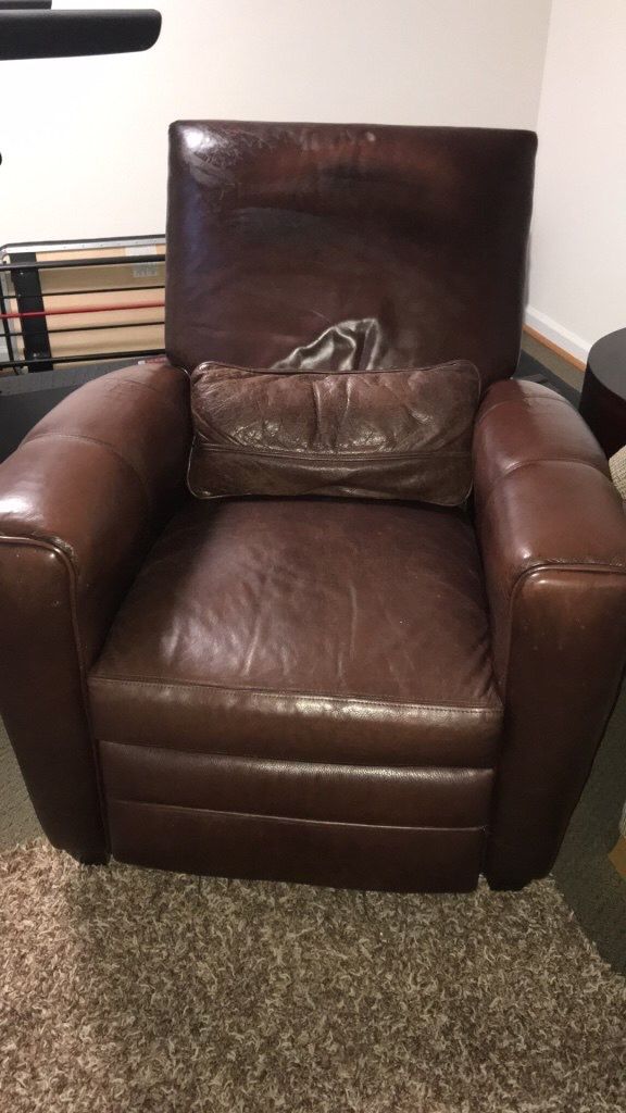 All Leather Recliner-FREE