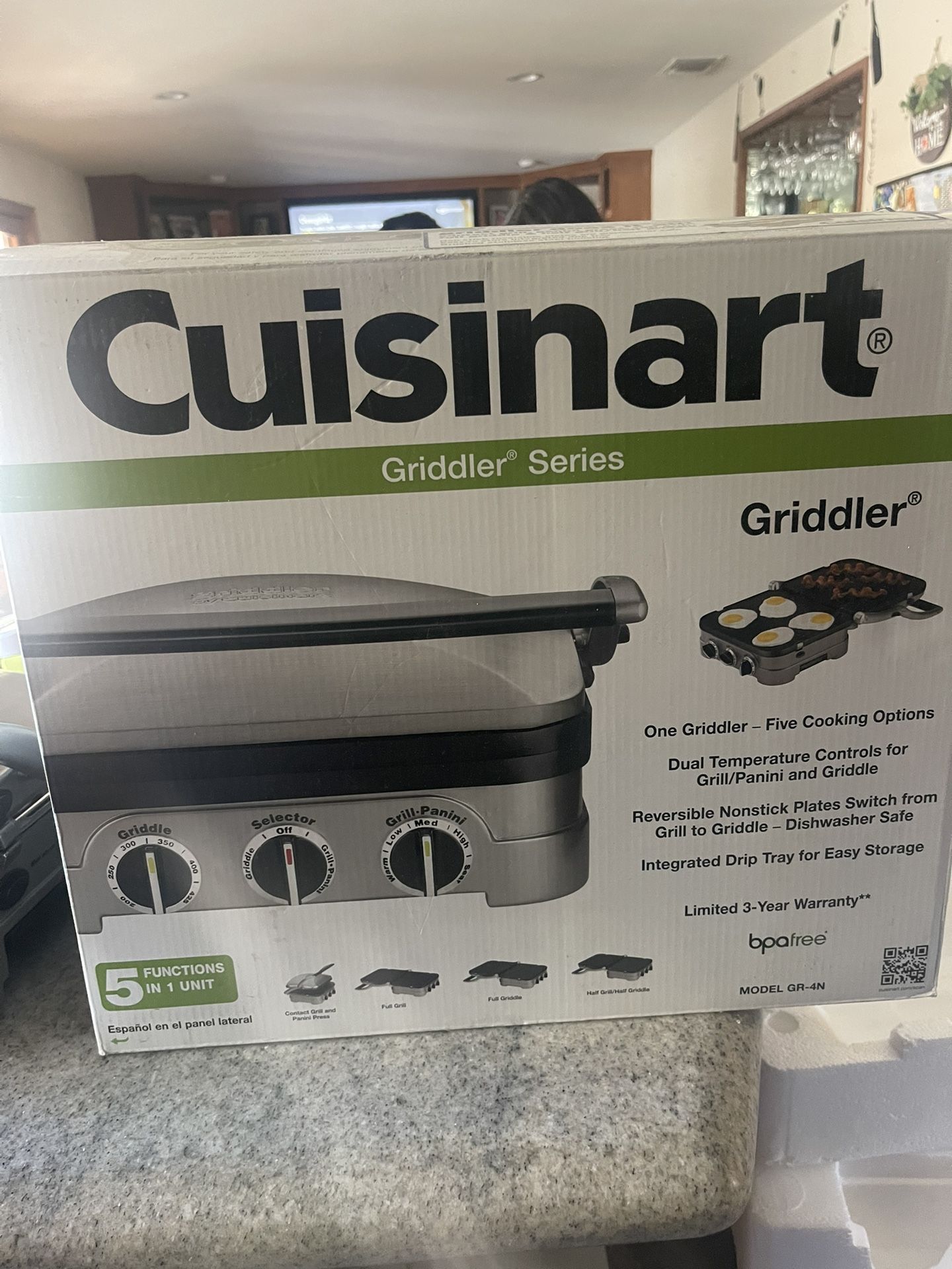Cuisinart Griddler 5 Functions In 1 Unit.