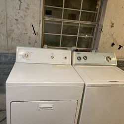 ILL RUN BOTH FOR YOU! EXCELLENT RUNNING WHIRLPOOL SUPER LOAD SIZE CAPACITY WASHER & WHIRLPOOL KENMORE ELECTRIC DRYER. BOTH RUN LIKE NEW & ARE QUIET. W