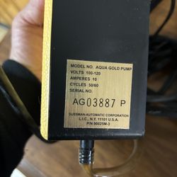 Used Sussman Aqua Gold Pump Complete W/ Iron Genuine #2