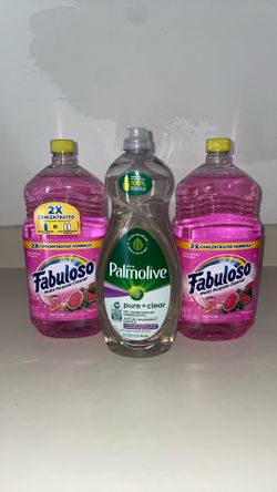 Fabuloso 🍉 and Palmolive dish soap