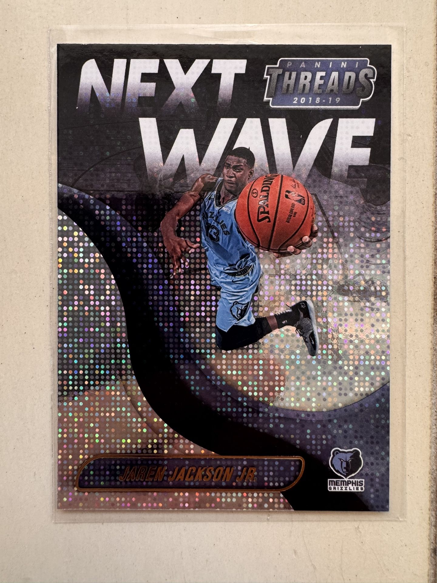 2018 Jaren Jackson Jr Panini Threads Next Wave Dazzle #5 Memphis Grizzlies