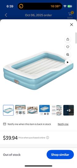 Kids blow up bed new
