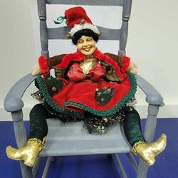 Katherine’s Collection By W. Kleski Holiday  Rare Female Jester Doll 12”  #7