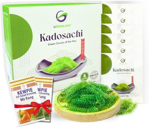 Kadosachi Dehydrated Sea Grapes, 4.24 oz 1 box (Pack of 6) - Green Caviar