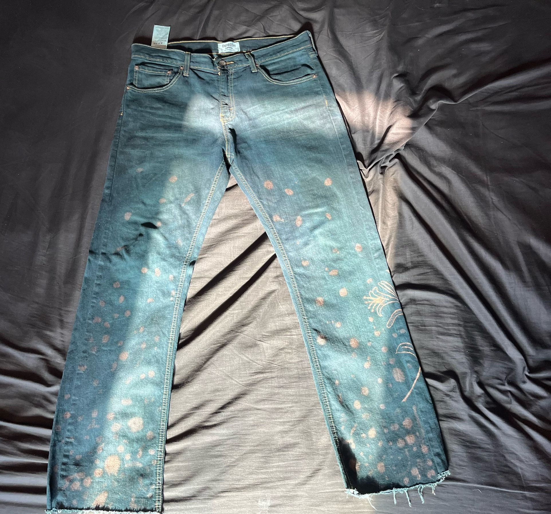 Custom designed levi jeans