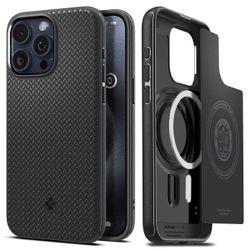 Spigen Mag Armor MagFit Case for iPhone 15 Pro Max MagSafe Compatible Navy Blue