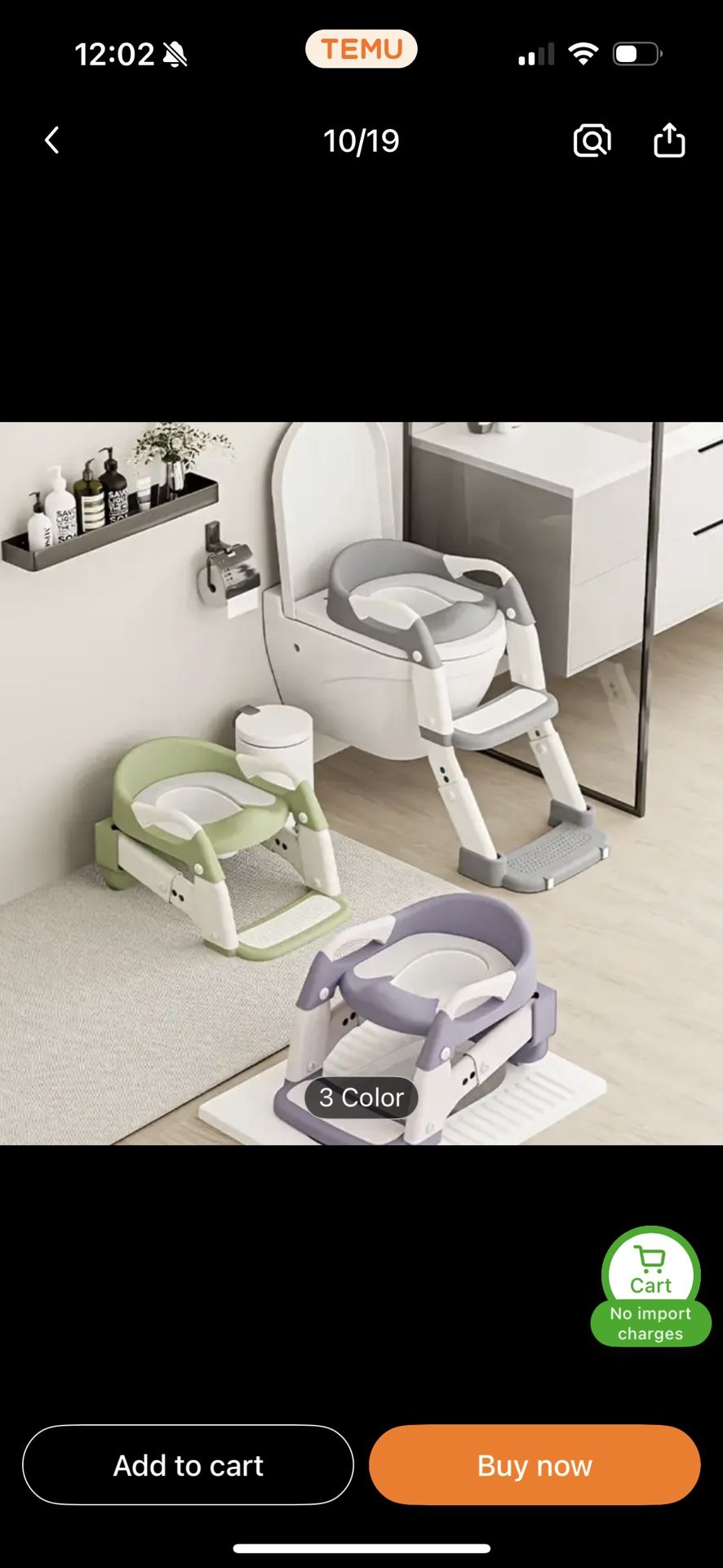 Toilet Potty Training Seat With Step Stool Ladder And Urinal, Safe & Comfortable Potty Chair With Anti-Slip Design, Adjustable Height, Soft Cushion, F