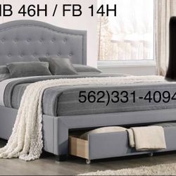 Cama Nueva Con Cajón Abajo.  Colchón Incluido. 