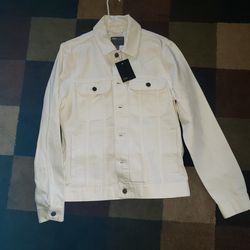 Asos white denim jacket. Brand new size M