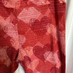 LuLaRoe Heart Print TC Leggings. Like New