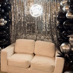 Boneless White Couch 