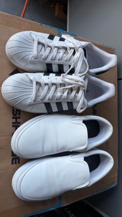 Adidas Leather Superstars and Vans Leather 9.5 Men’s