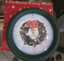 Musical Christmas Carol's Clock 