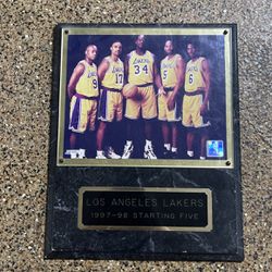 1(contact info removed) Lakers NBA Starting 5 Genuine 
