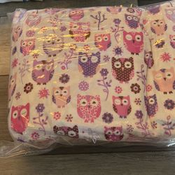 Pottery Barn Kids Full Fleece Owl Duvet Cover